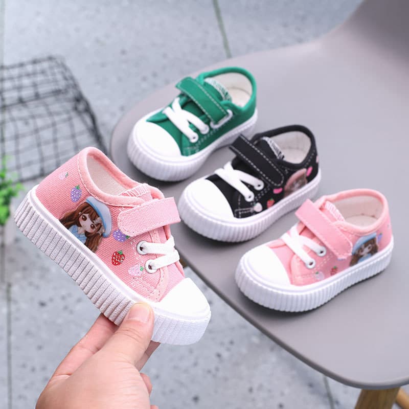 2022 Spring/Autumn Children's Canvas Shoes Baby Walking Shoes Boys and Girls Toddler Sneakers Breathable Cloth Shoes