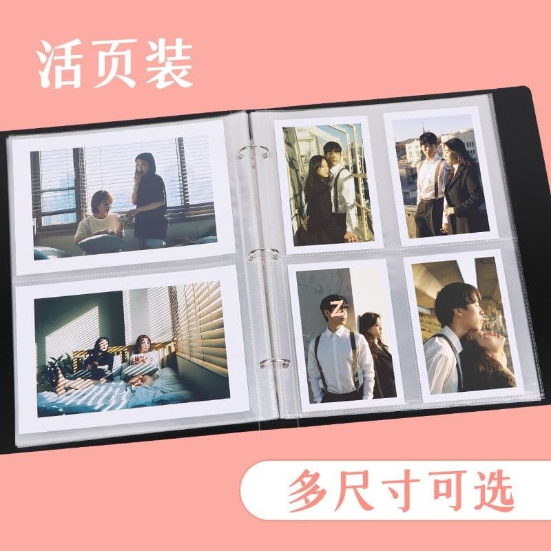 A4 Photo Album 6x8x12 Inch Postcard Storage Book Photo Album Family Couple Loose-leaf Memory Book