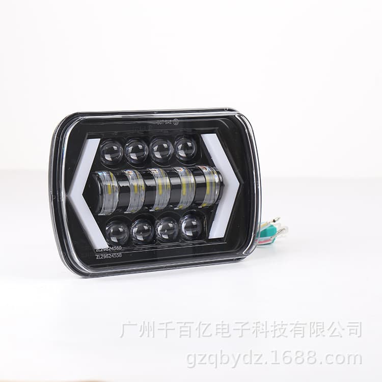 Wholesale 6X7 5X7 Square Light 7 Inch Square 55W Headlight Wrangler YJ Cherokee XJ Truck Headlight Car Light