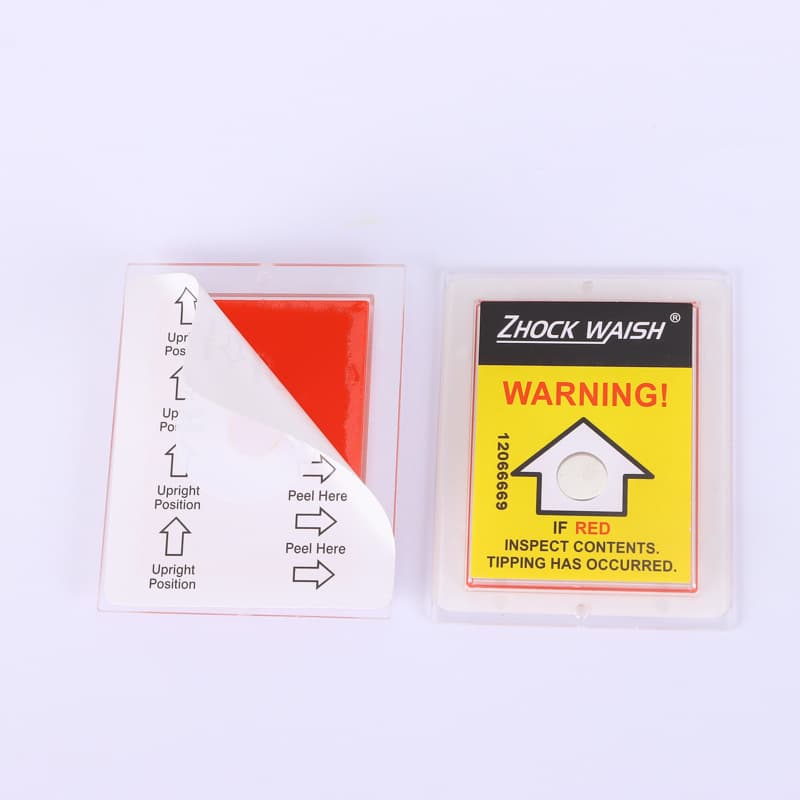 Shockproof Label Customization 2nd Generation Anti-Collision Impact Indicator Wooden Box Logistics Transport Anti-Vibration Tip-Over Label