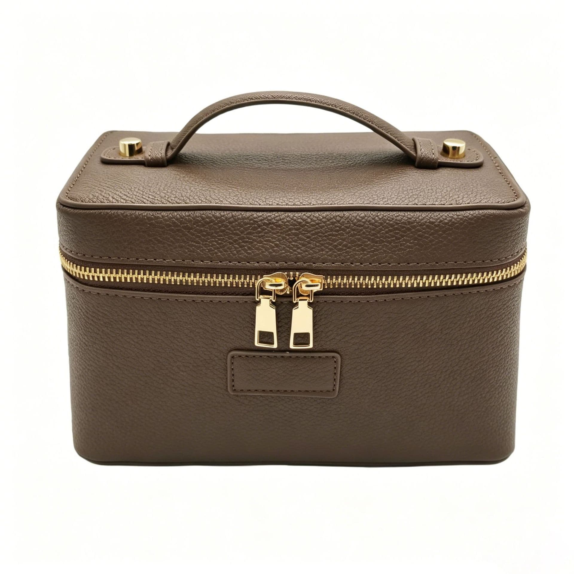 Cross-border In-Stock PU Makeup Bag Women's Bag Solid Color Stitched Waterproof Wear-Resistant Storage Cosmetic Bag Nanfeng Bag