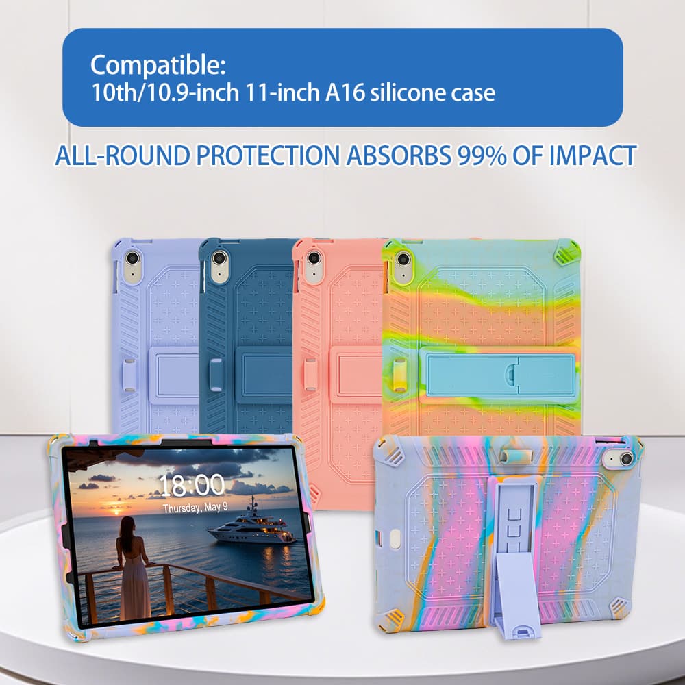 2025 New Integrated Airbag Silicone Drop-Proof Protective Case for iPad A16 11-inch (A3270)