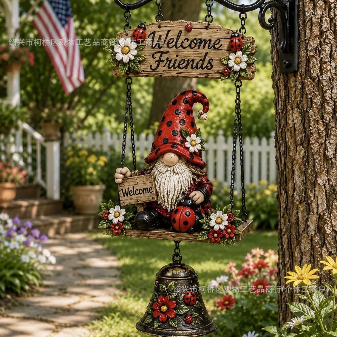 Cross-border New Arrival Letter HOME Welcome Sign Garden Outdoor Ornament Hanging Resin Craft Decoration