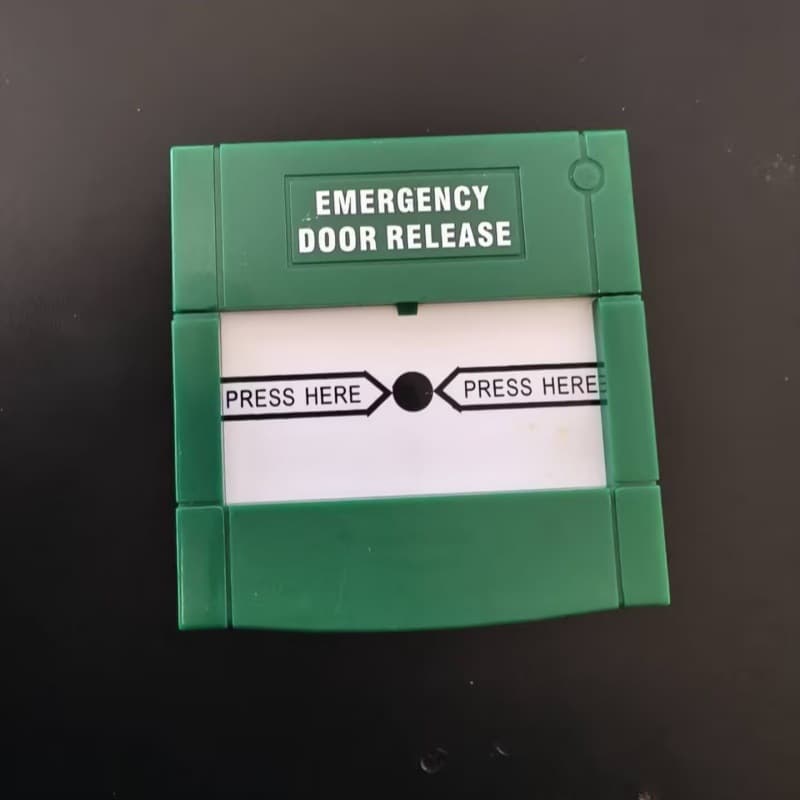 Reset glass break button, glass breaker, access control switch, emergency key reset, alarm, double-pole double-throw.