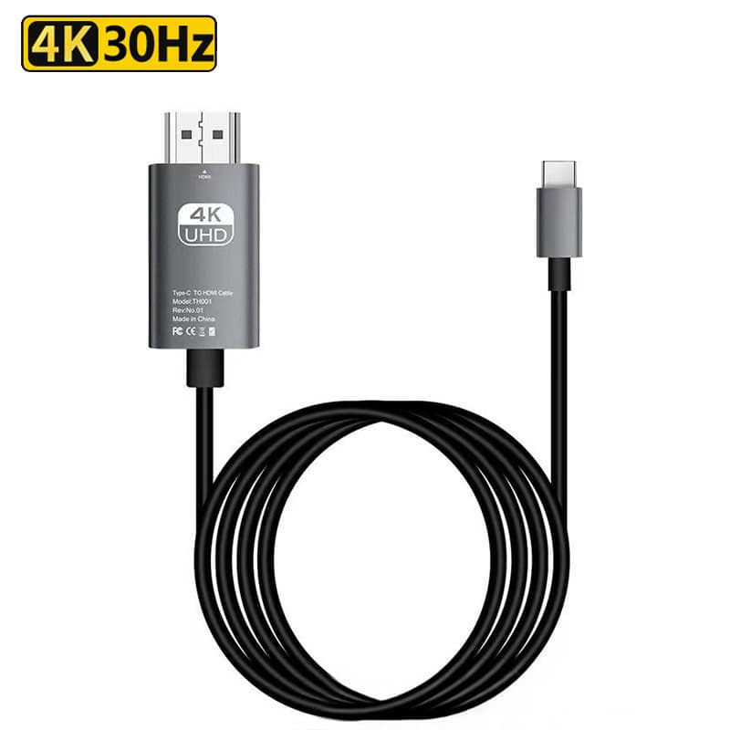 Computer Screen HDMI Cable 4K60Hz High-Definition Projection Adapter Type-C to HDMI Video Converter Cable