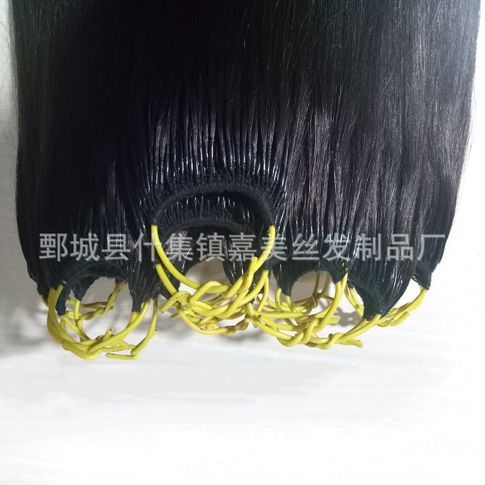 Korean Cotton Thread Hair Extensions One-Line Two-Stick Hair Korean Cotton Hair Extensions