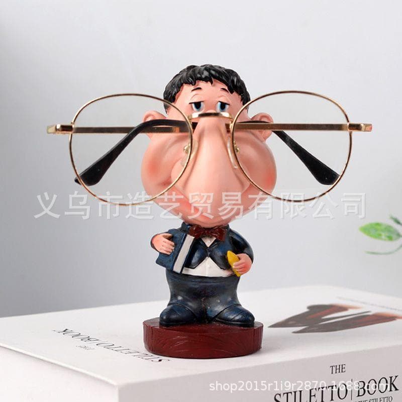 Creative Character Teacher Glasses Stand Eyeglass Holder Display Rack Glasses Store Decoration Astronaut Eyeglass Shelf