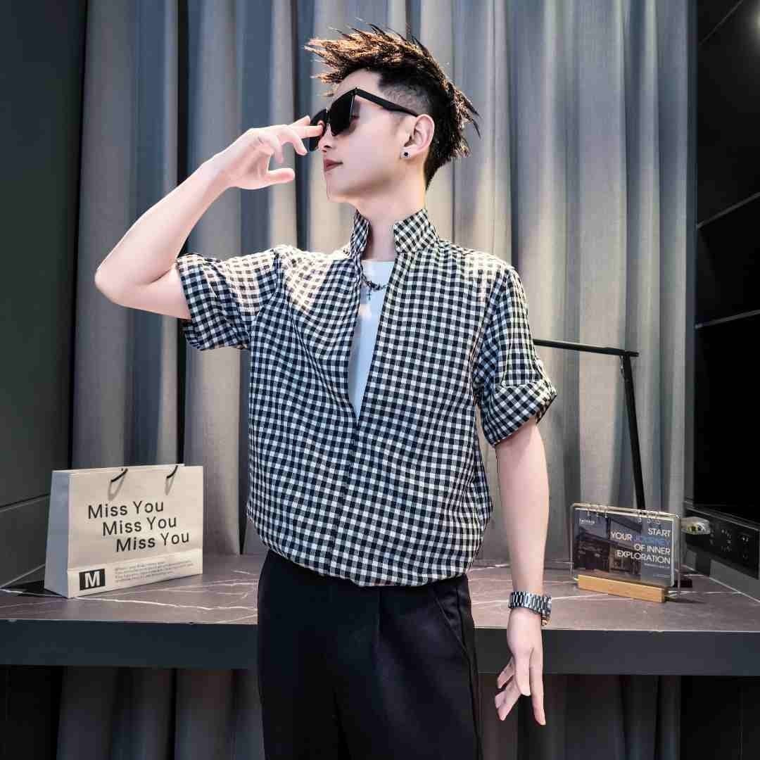 2026 New Fashion High-End Shirt for Men, Summer Old Money Style Fake Two-Piece Short-Sleeve Shirt Top Men's Clothing