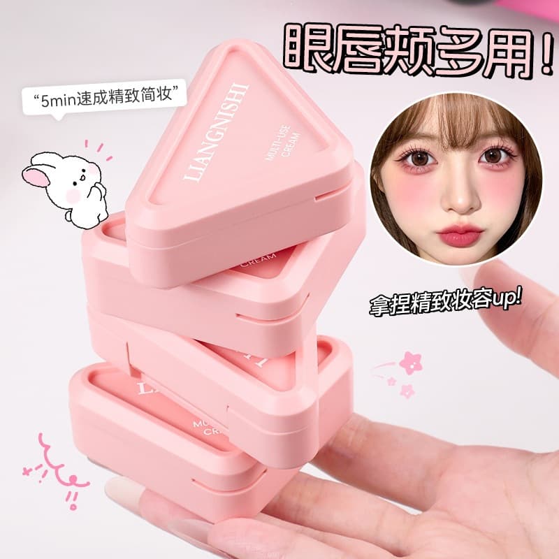 Liangnishi Casual Dot Matte Multi-Use Cream Long-Lasting Color Blush Natural Skin Tone Enhancer No-Makeup Look Whitening Blush Cream