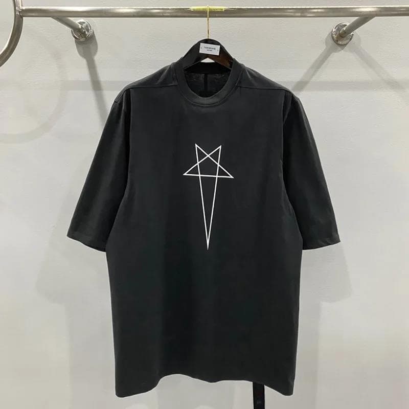 Rick T-shirt Classic O-neck Short Sleeve Owens T-shirt Fashion