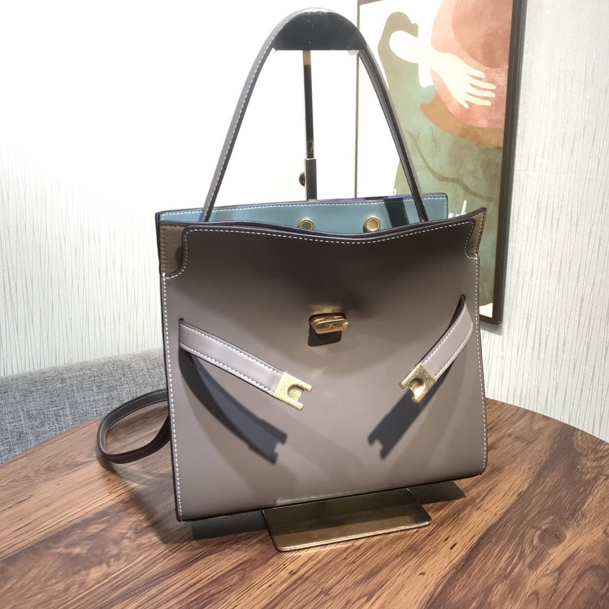 TB Women's Bag double-lee Tote Bag Large Capacity Briefcase Shoulder Crossbody Bag Classic Handbag Commuter Bag