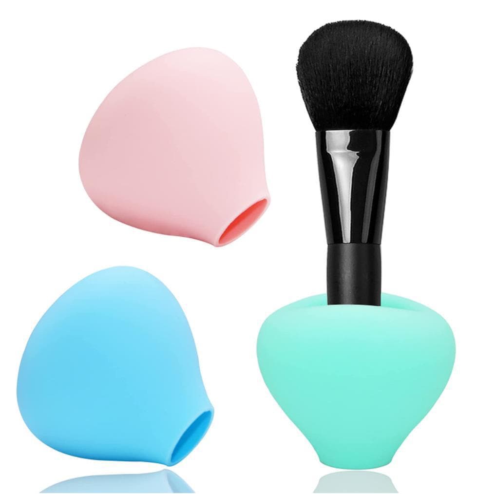Makeup Brush Holder Cover Silicone Base Makeup Brush Storage Rack