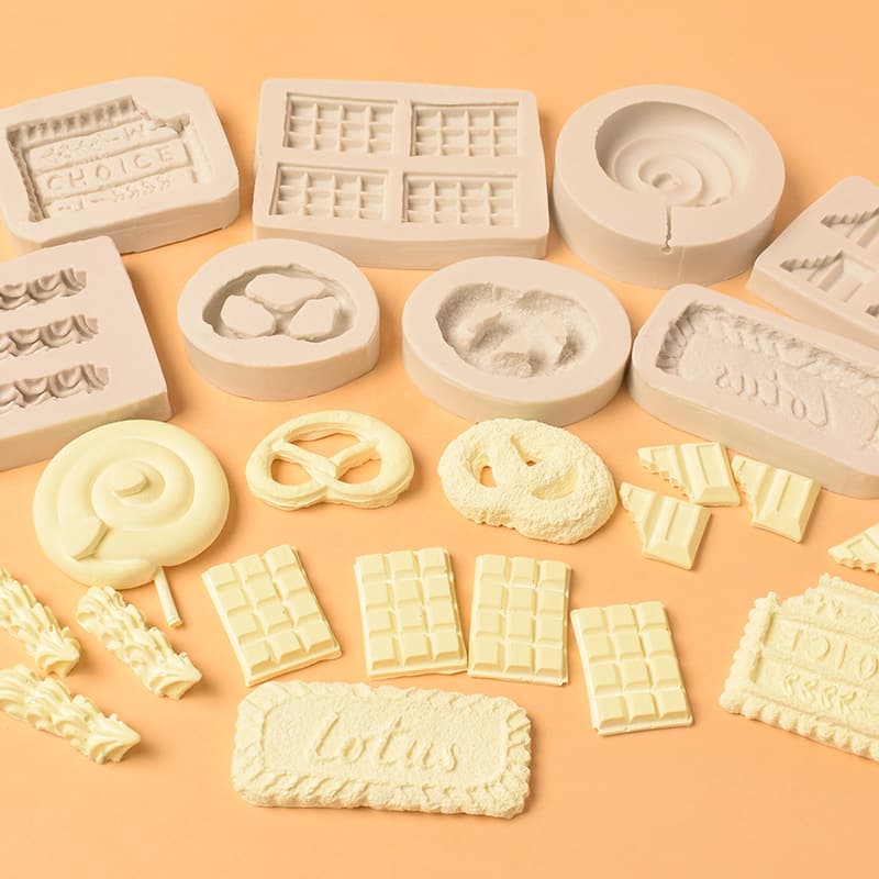 Biscuit Combination DIY Cream Flower Baking Mold Baking Cake Decoration Chocolate Mold Biscuit Candle Tool