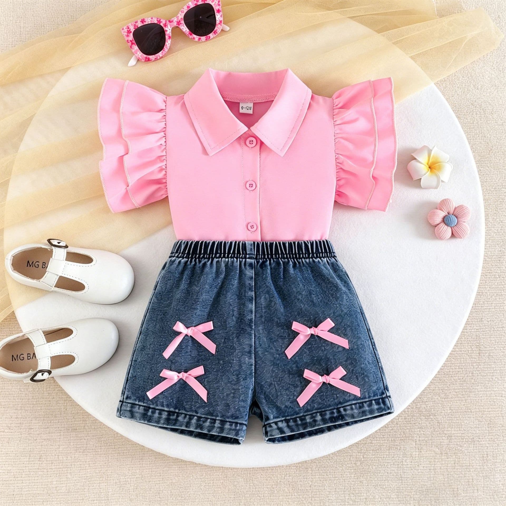 2026 New Children's Denim Set, Cross-border Trendy Girl's Stylish Casual Two-Piece Outfit