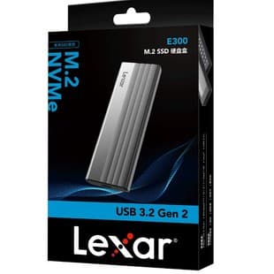 Lexar E300 Enclosure M.2 M.2 NVMe Protocol 10Gbps Transfer Metal Efficient Heat Dissipation