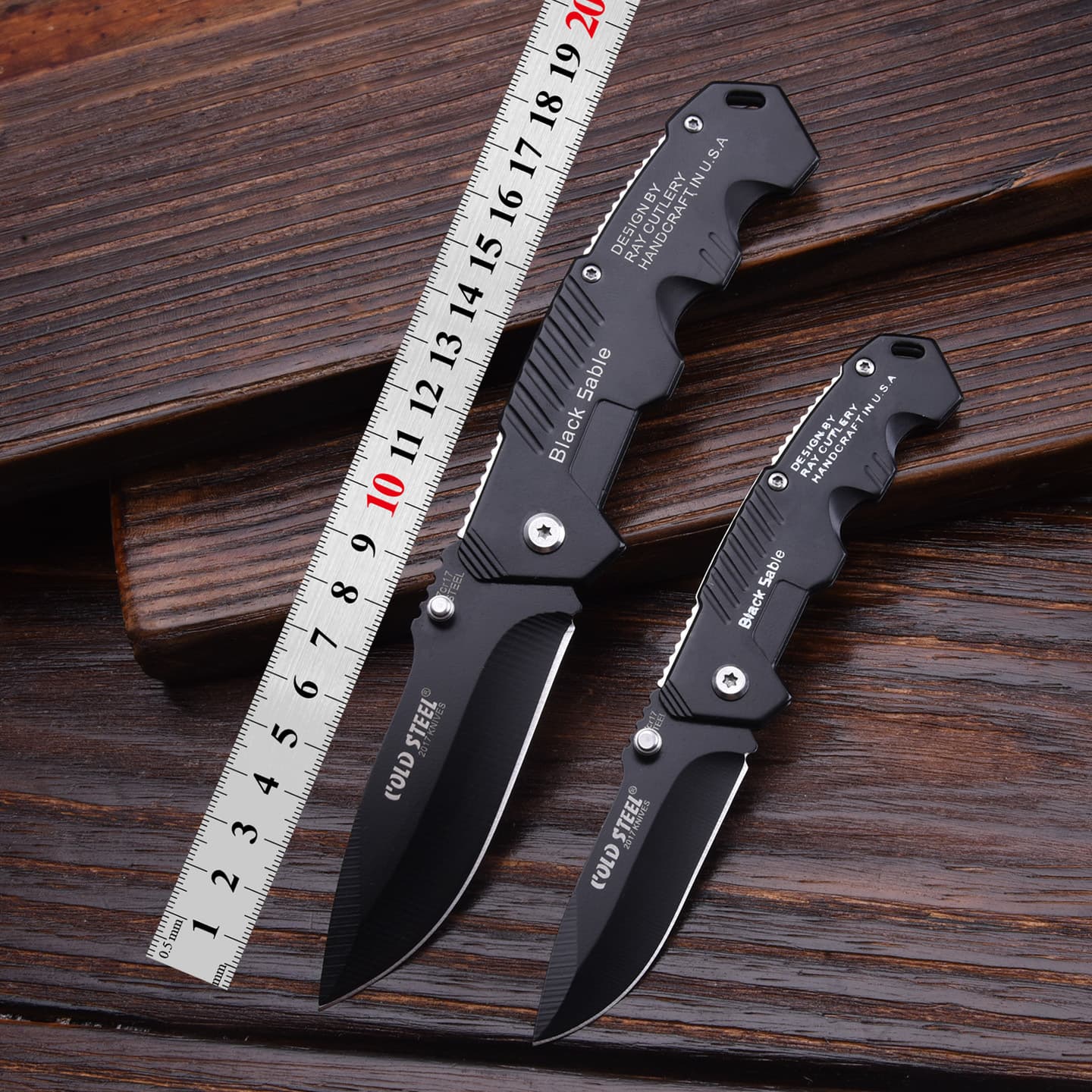 Wholesale from manufacturer all-steel folding knife outdoor self-defense portable sharp stainless steel fruit knife camping meat cleaver