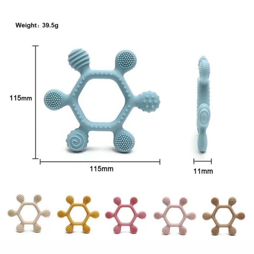 Amazon Boat Rudder Silicone Teether Food-Grade Baby Teething Stick Infant Anti-Biting Hand Teething Toy