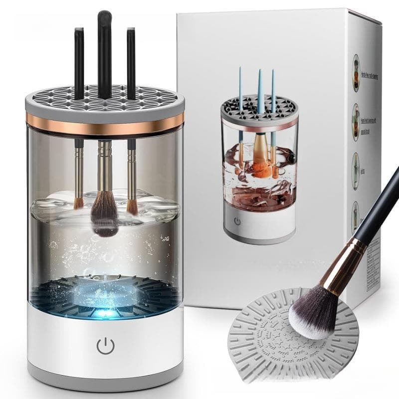 Cross-border ABS Material Makeup Brush Cleaner Rechargeable Electric Cleaning Brush Automatic Brush Washer Quick-Dry Tool