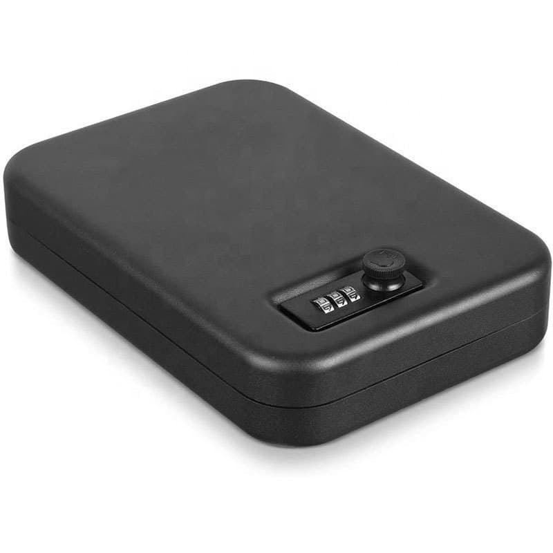 Cross-border foreign trade exclusive, factory safe, portable pistol safe code box, vehicle-mounted pistol box
