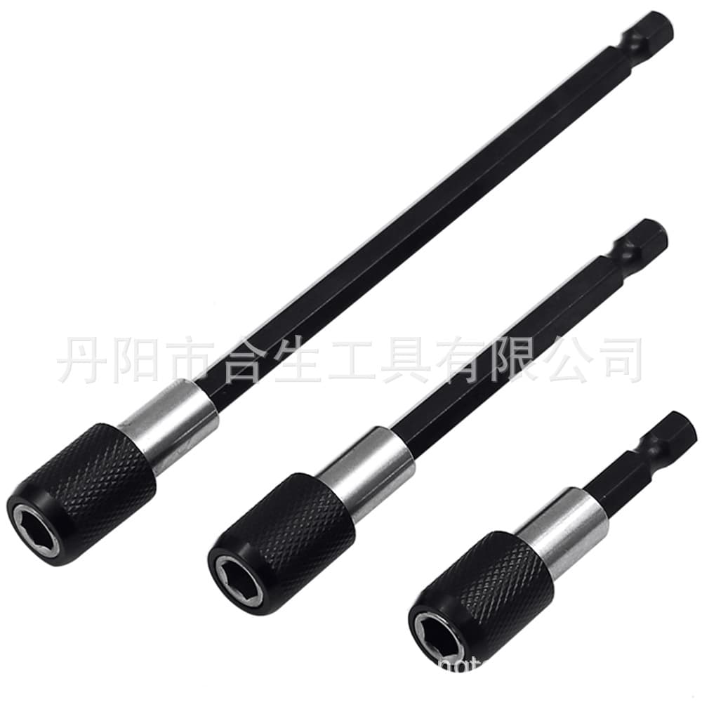 Cross-border hex quick-release self-locking extension rods, drill driver extensions, fast adapter rods, bit extension rods.