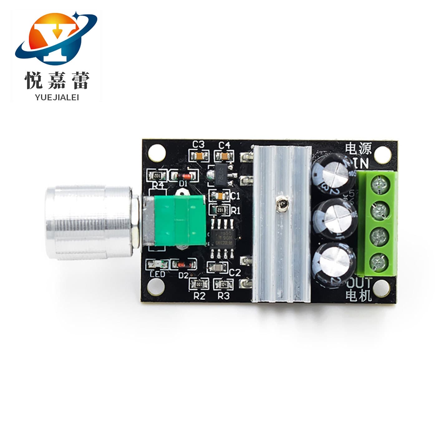 PWM DC Motor Speed Controller 6V 12V 24V 28V 3A Speed Control Switch 1203BK