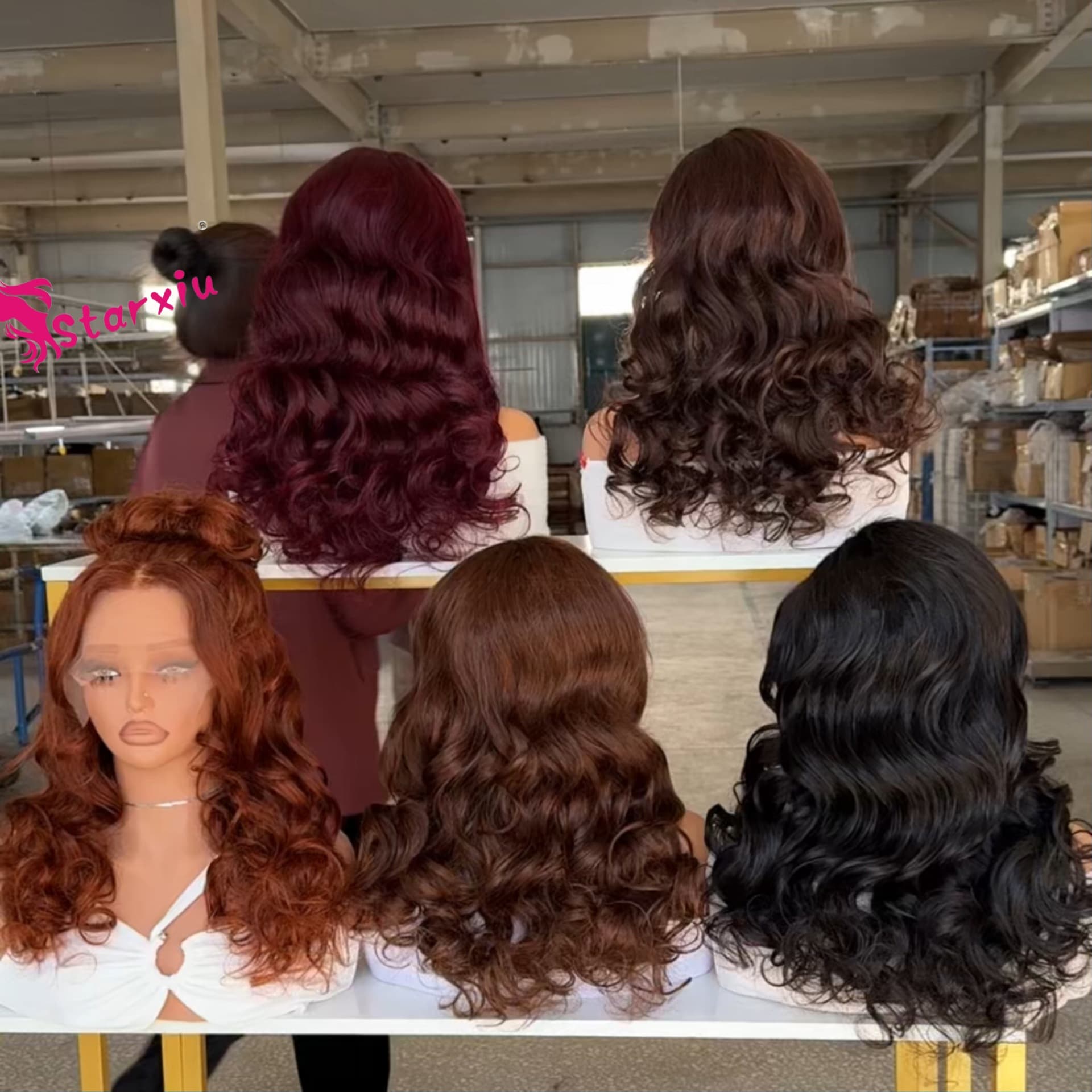 DD Vietnam Hair Bouncy Lace Wig Front Lace Wig African Wig Set Human