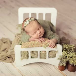 Baby Photo Prop Crib Photography Prop Newborn Photo Prop Bed Vintage Baby Photography Accessory