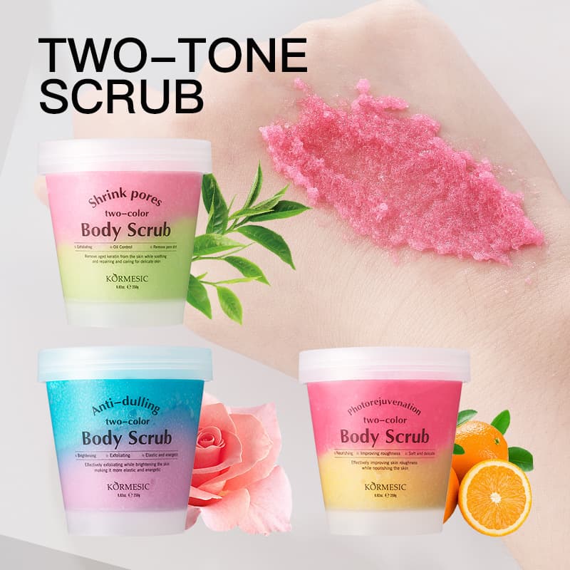 KORMESIC Dual-Color Body Scrub, Original Cleaning, Cross-Border Trade Factory Wholesale