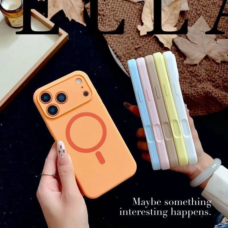 Compatible with iPhone 18 Pro Max Case, Full Lens Coverage, Liquid Silicone, Magnetic, Apple 17, Solid Color, 16, Drop-Resistant