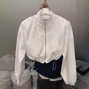 Stand Collar Short Sun Protection Jacket for Petite Women 2024 Summer New European Style Outdoor Breathable UV Coat Thin Jacket