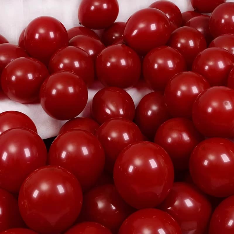 Pomegranate ruby red 5 inches 10 inches 12 inches 18 inches National Day golden balloons wedding decoration opening event layout
