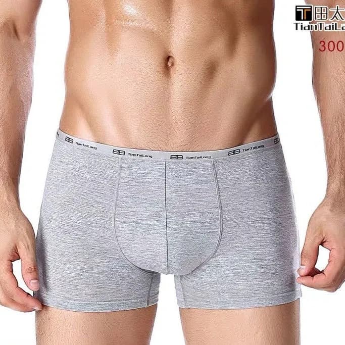 Taro Taro men's underwear, comfortable and breathable, mid-waist, high elastic, small sides, large size boxer shorts, red toe