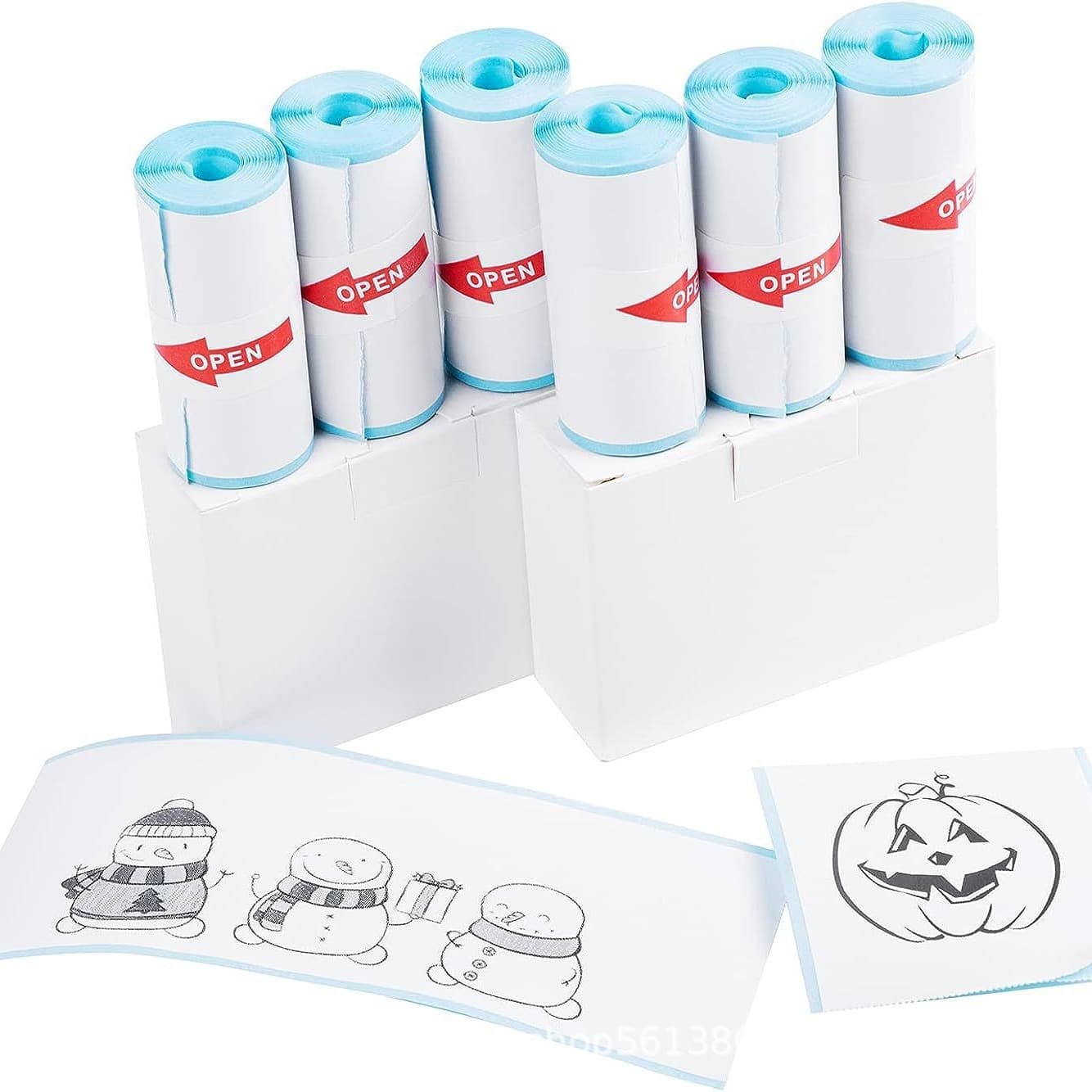 Mini Printer Paper Transparent Label Paper for Error Printing PVC Adhesive Long-lasting 10 Years Suitable for Mini Printer And Receipt Printer
