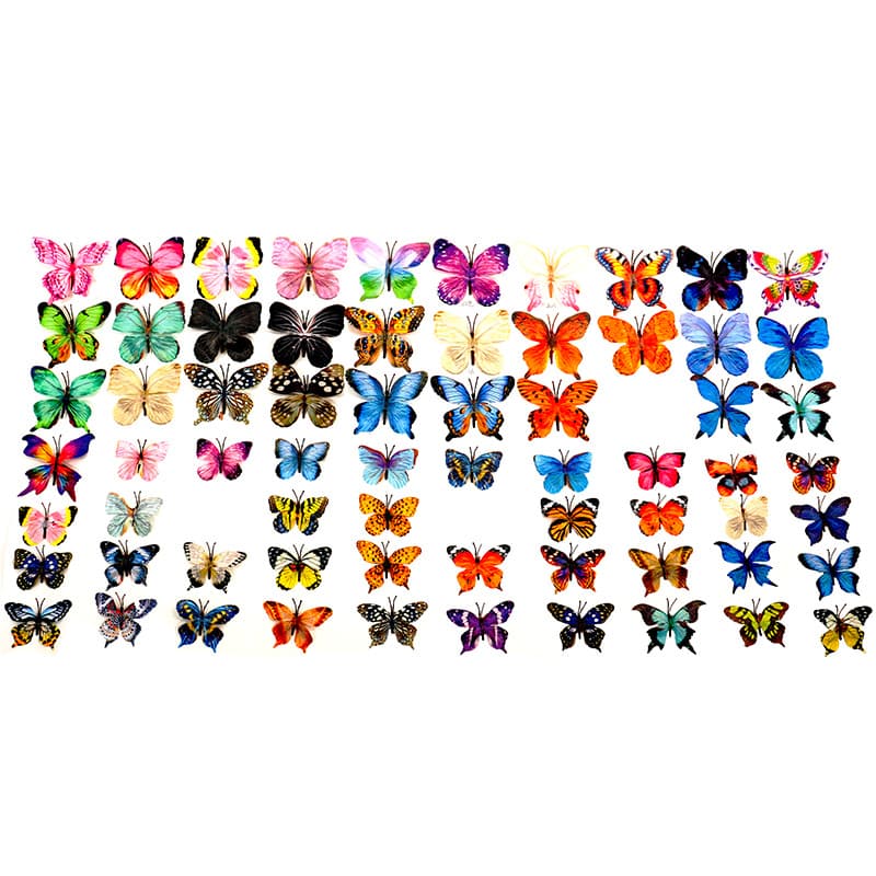 Soft Plastic Butterfly Flower Head, Artificial Flower for Home Decoration Wedding Arrangement, Wholesale Ornaments for Outdoor Table Setting