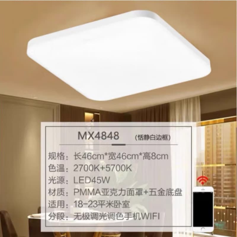 Opple Lighting Haoyue Series Ceiling Light High Color Rendering True Color Light MX4848-Haoyue-White -27K/57K