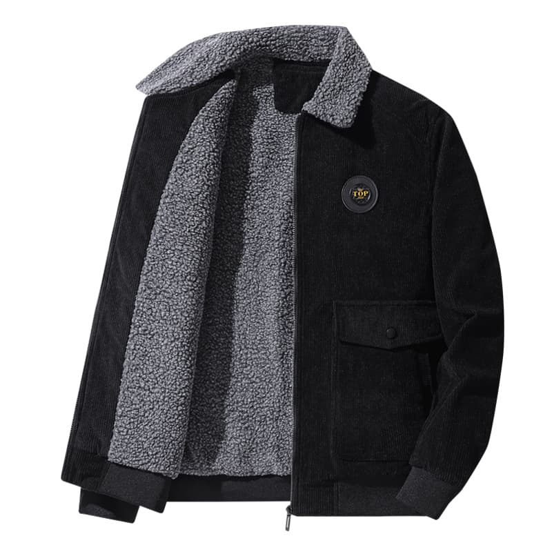 Corduroy Cotton Padded Jacket for Men, Thick Style, Casual Coat, High-End Cross-Border Men's Cotton Clothing