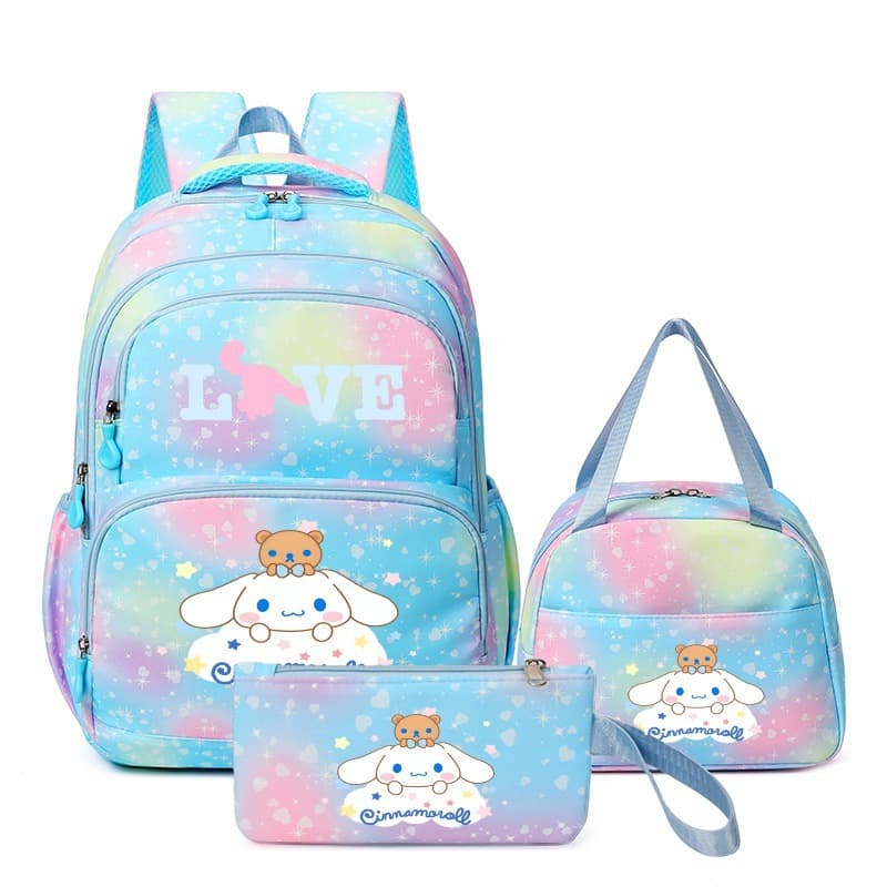 Cute Cinnamoroll Elementary School Backpack for Grades 1-6, Lightweight, Ergonomic, Large Capacity Kids' Bookbag