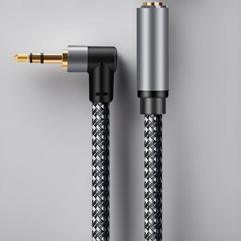 3.5mm Male to Female Audio Cable, Universal for Speakers, Computers, Cars, AUX, Headphone Extension Cord