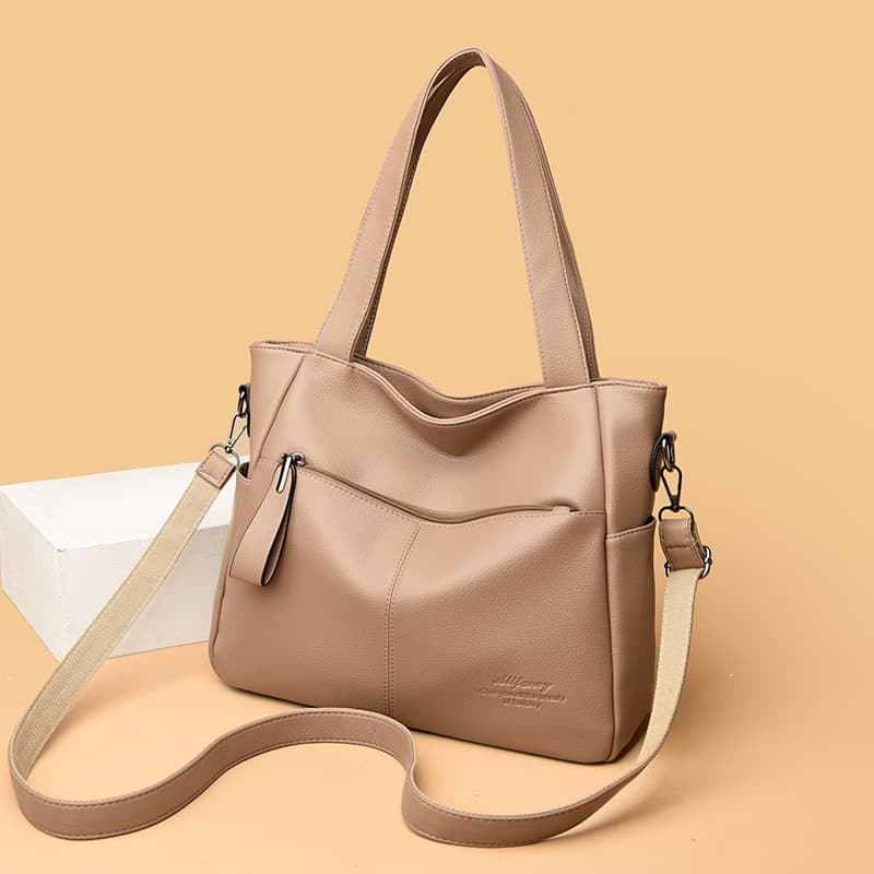 Cross-border Large Capacity Women's Bag New Shoulder Bag Versatile Tote Bag Fashionable Middle-aged Mother's Bag Practical Large Bag
