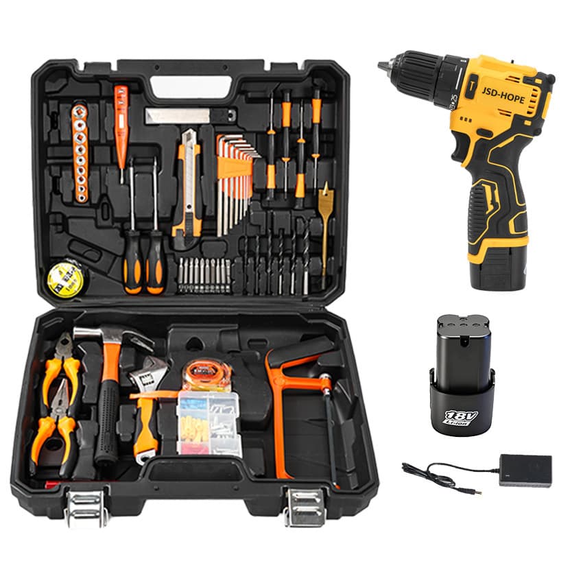 Cross-border Supply Rechargeable Hand Drill Portable Lithium Battery Hand Drill Household Repair Multifunctional
