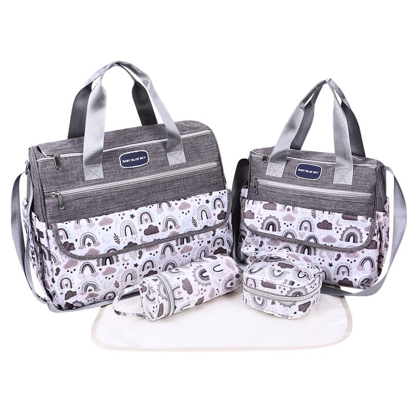 Mother and baby outing mommy bag, lightweight multi-functional maternity bag, single shoulder cross-body mother bag, hanging stroller baby bag