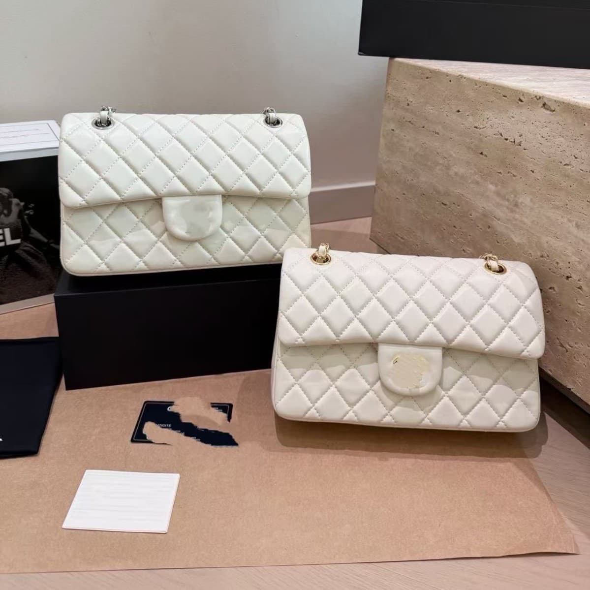 Women's Small Fragrance Style Bag 2026 New Diamond Quilted Chain Underarm Bag, Fragrance Grandma Style Sheepskin Texture Shoulder Bag