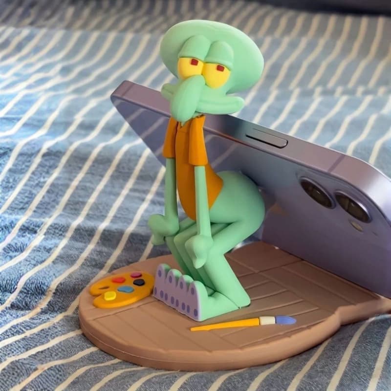 New Octopus Phone Stand Stable Creative Cartoon SpongeBob Figure Gift Decoration Accessory
