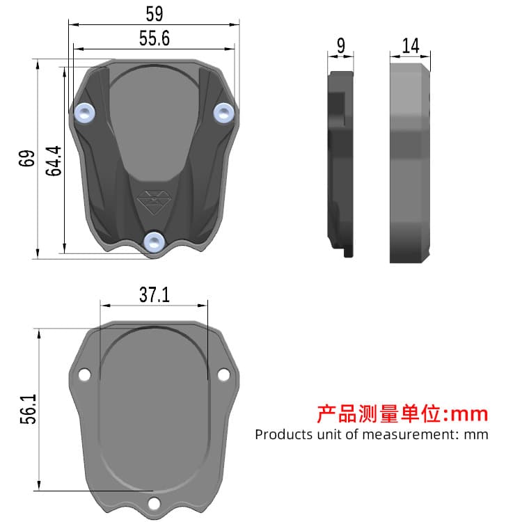 Universal Side Stand Base for NIU NT Play Modified Electric Scooter Anti-Slip Widened Footrest NLT Side Stand Pad