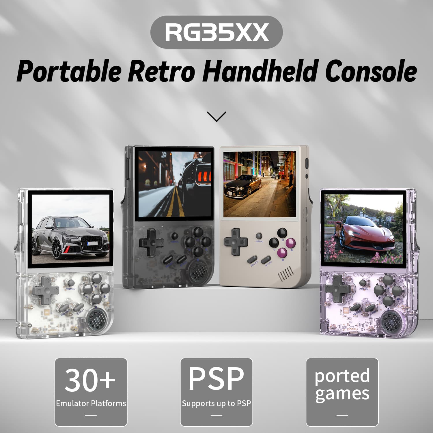 Coopreme RG35XX+ H700 vertical handheld retro nostalgic portable handheld game console arcade game