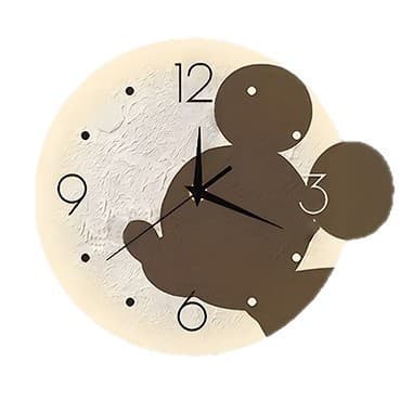 Source cartoon decorative clock creative simple clock living room home wall hanging high-end painting wall clock