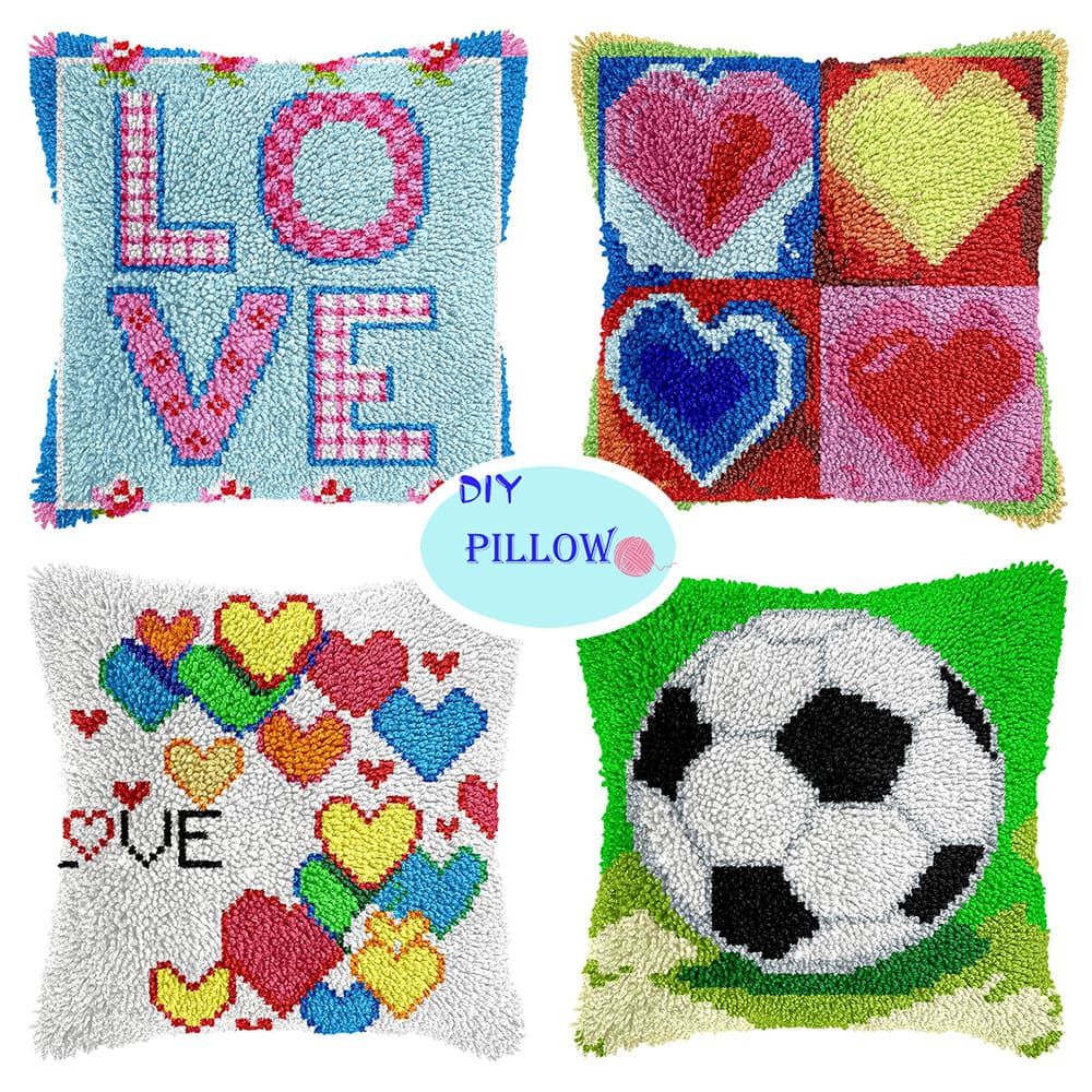 Pre-sale Shuo Shi Craft Cross-border Supply Handmade DIY Pillowcase Segmented Embroidery Letters (Material Kit) English Version