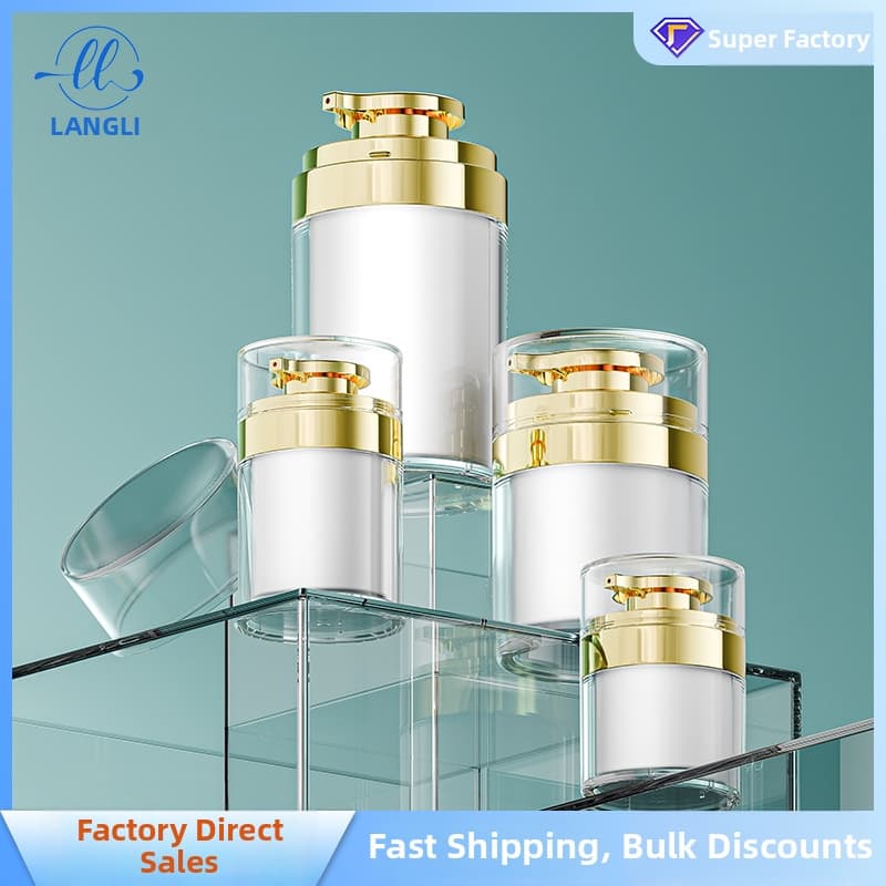Acrylic Vacuum Cream Jars for Lotions and Creams - Bottles
