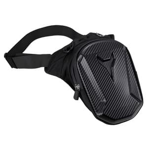 Universal Motorcycle Waist Bag, Black Durable Oxford Fabric, Suitable for Most Motorcycle Models