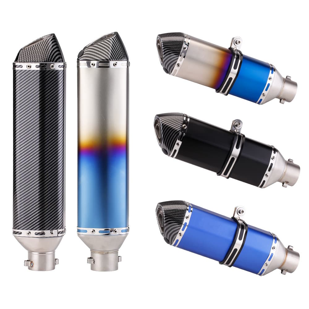 Motorcycle Scooter Ghost Fire RS100 Qiaoge Jinzhan 6 GY6 Universal Exhaust Pipe Tail Section Modification Small Hexagon